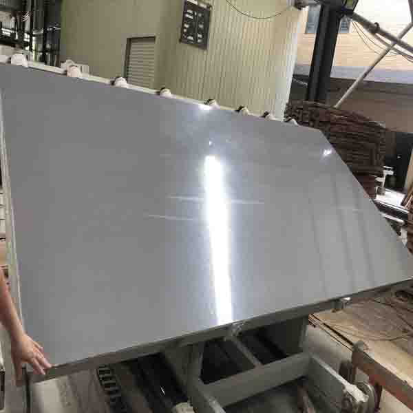 Pure Grey artificial marble big slab from China