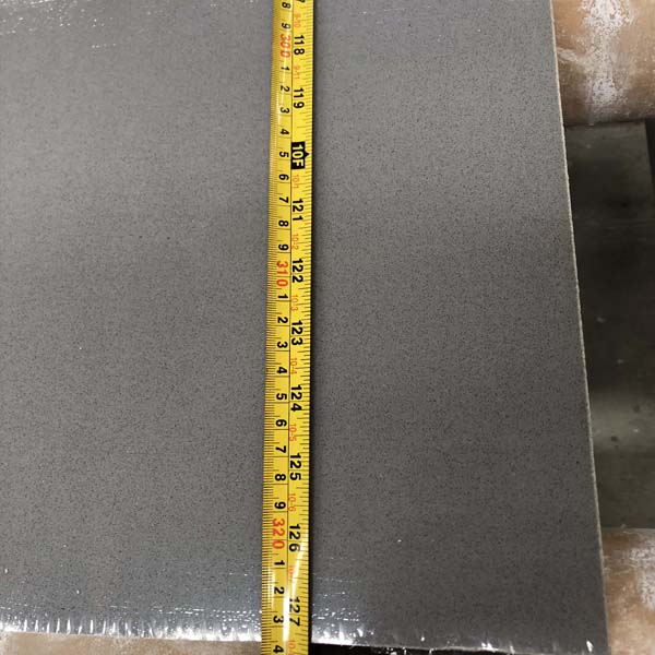 2cm jumbo slab of pure Grey artificial marble 