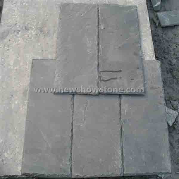 Split Surface Finishing cheap stone veneer black color slate plate