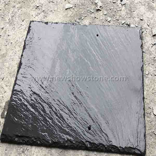China top quality fire prevention anti-corrosion black natural slate roofing tile 