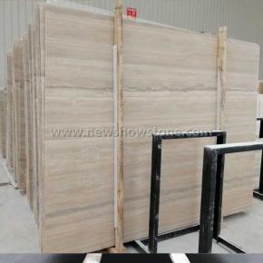 17mm Silver Grey Travertine slab In Stock 