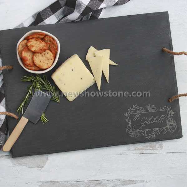Wholesale Natural Black Slate Cheese Board