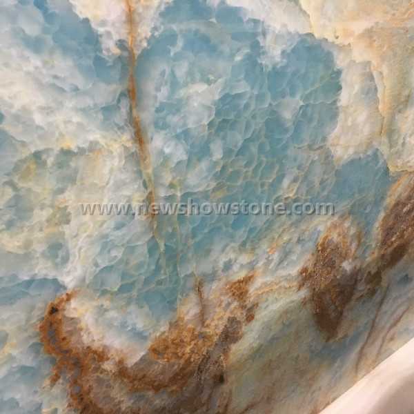 Blue ocean onyx for home decoration