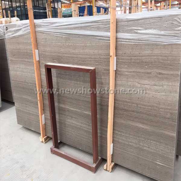 Chinese Grey wood marble big slab - 副本