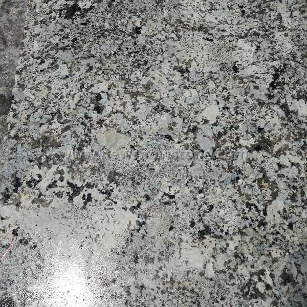 Polished Alaska white granite small slab