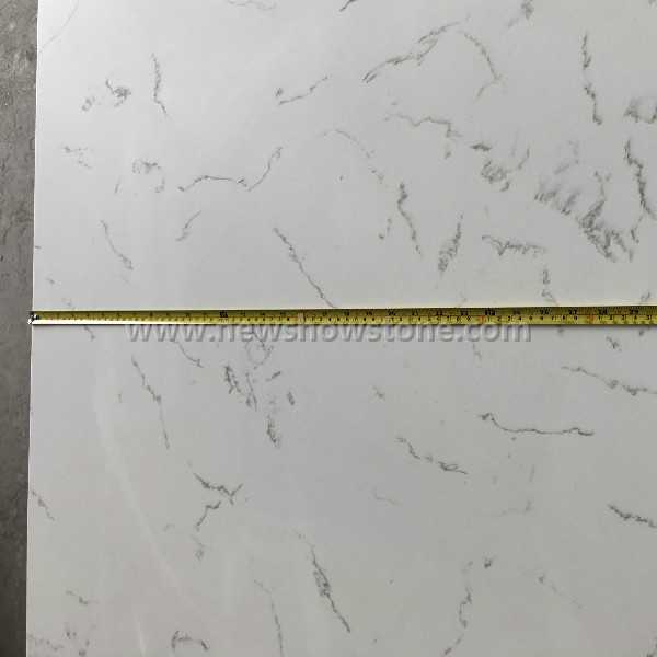 Carrara white quartz table top