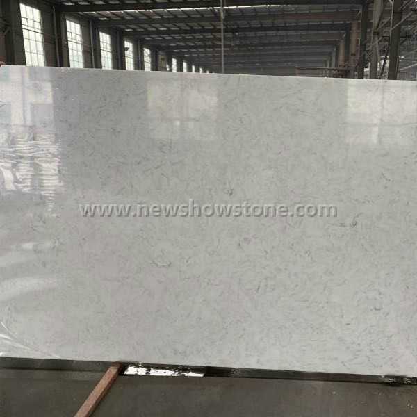 White Carrara Quartz Slab