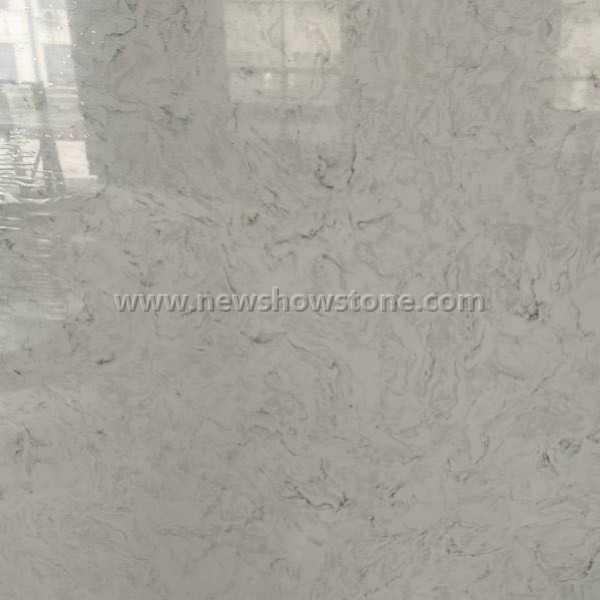 White Carrara Quartz Slab