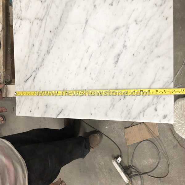 28''  Carrara White Marble Square Countertop 