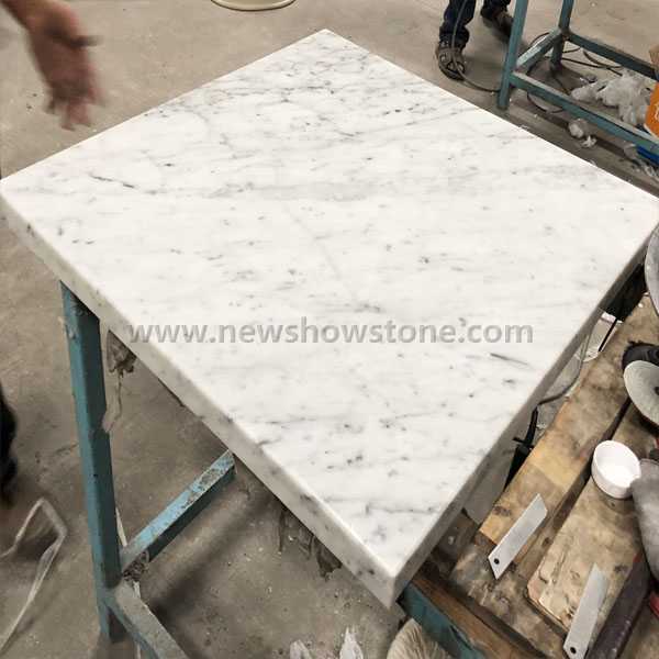 Carrara White Marble Square Table Top