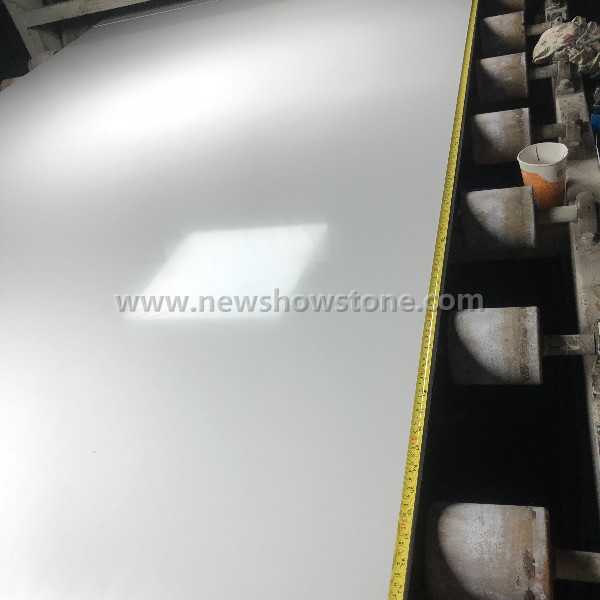 White color artificial marble slab