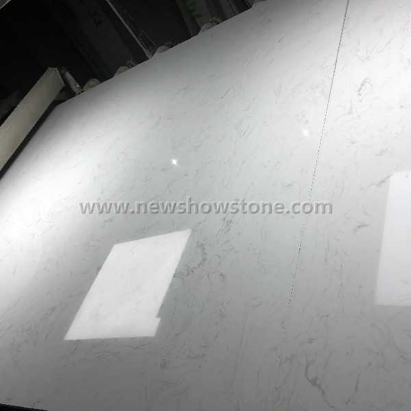 Polished Ariston White artificial marble