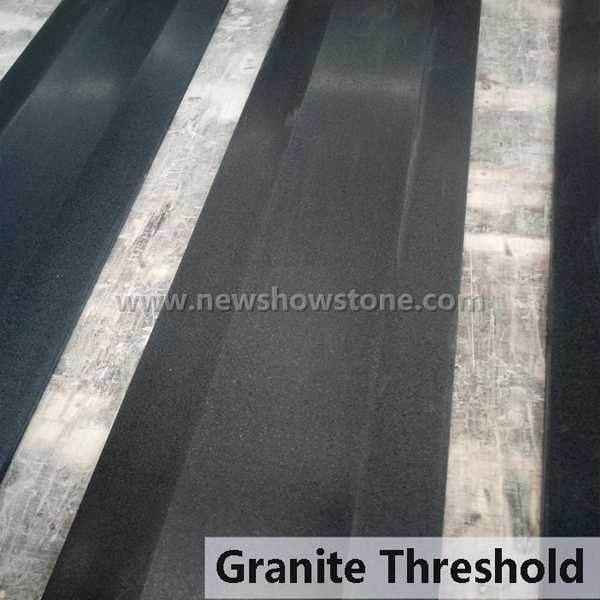 Absolute Black Polished Granite Threshold