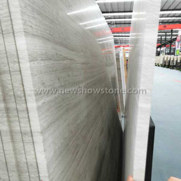 White wooden marble polished
