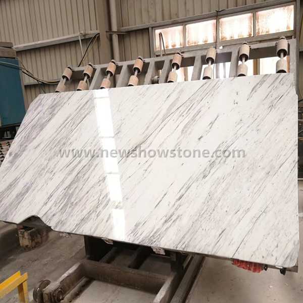 Statuario white marble slab