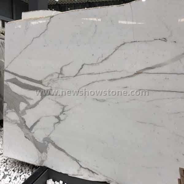 Natural Calacatta White Marble Slab
