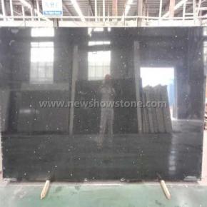  Good price crystal black quartz slab 