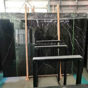 Chinese Nero Marquina Marble slab