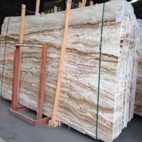 Brown jade travertine big size slab