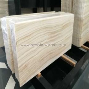 China Crema Onyx/Straight Grain White Jade