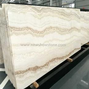 Polished Straight Grain White Onyx Slabs