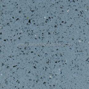 Crystal Dark Grey Quartz Color Slab&Tiles