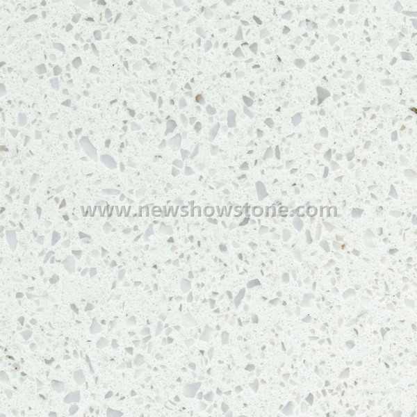 Brand Series Jade Spot White Quartz Slab&Tiles