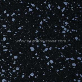 Brand Series Flowing Silver Black Quartz Slab&Tiles 