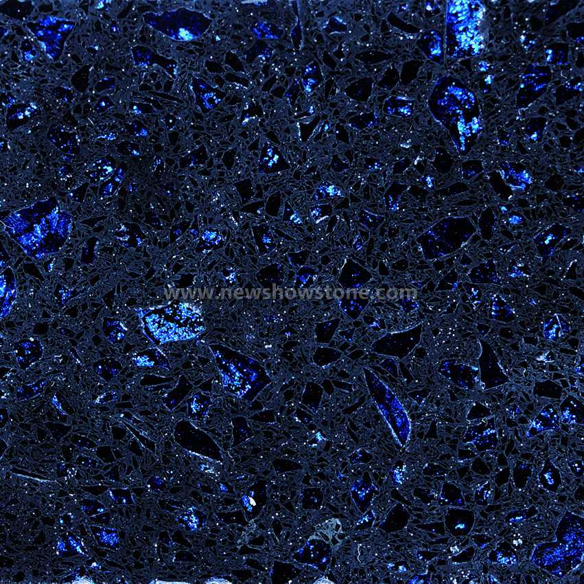 Noble series Dark Blue Quartz Slab&Tiles