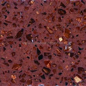 Noble series Dark Brown Quartz Slab&Tiles 