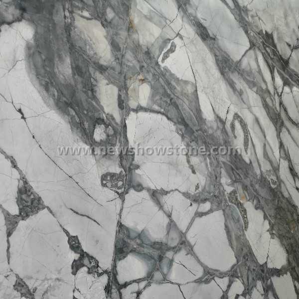 Polished invisible blue marble stone slabs for sale 