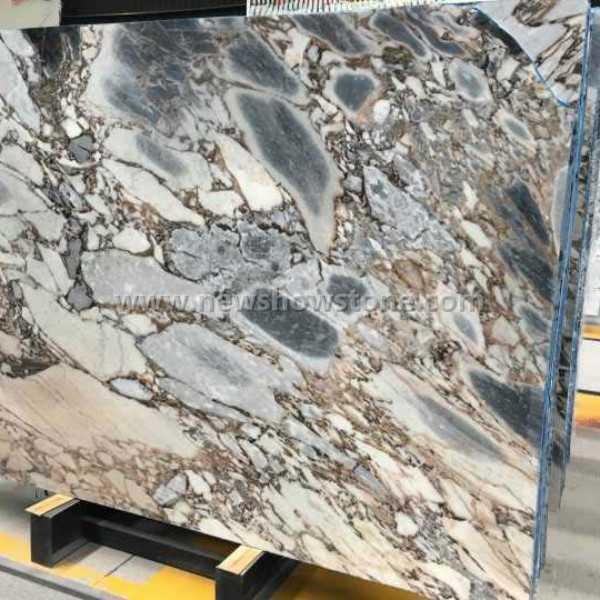 Silver blue marble slab
