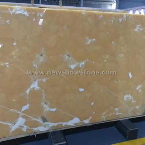 Large Orange Color Onyx Big Slab