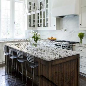 Nice Vein with White Background Color Quartz Countertop