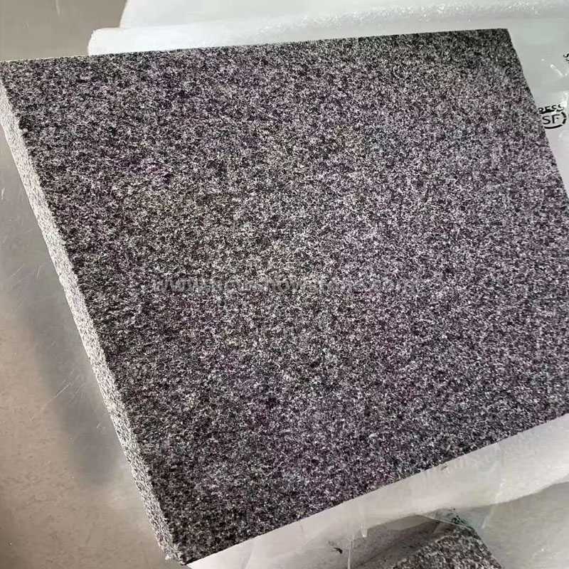 New padding dark granite tiles