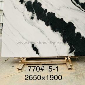 Panda white marble polished