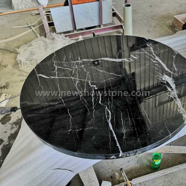 Black Nero Marquina Marble Table Top