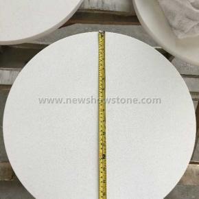 Round quartz dinning table top 