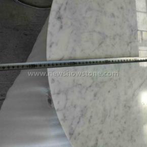 42'' Dia Bianco Carrara Marble Countertop