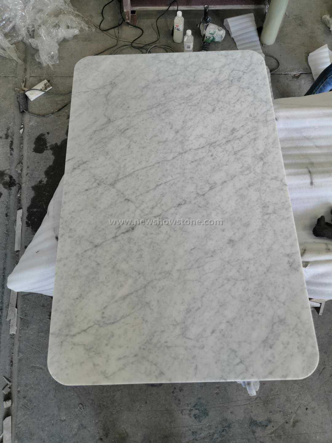 Rectangle Carrara White Italian Mable Top