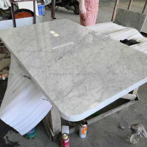 Carrara White Marble Interior Rectangle Tabletop