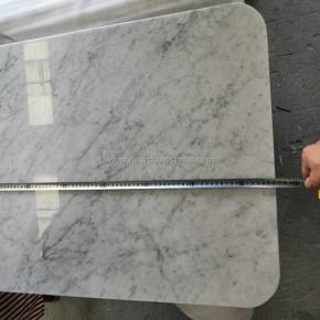 Italian bianco carrera marble table tops