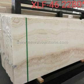 New Polished Straight Vein White Onyx Slabs