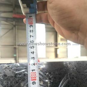 180cm Width Crystal Black Quartz Slab