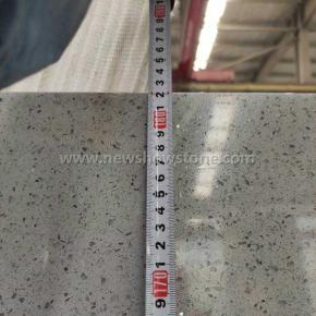 180cm Width Crystal Light Grey Quartz Slab