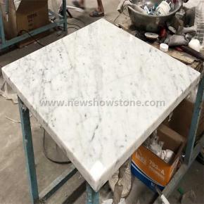 Carrara White Marble Square Table Top