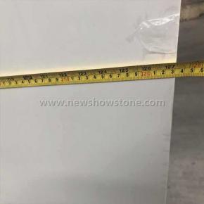 Snow white artificial marble slab