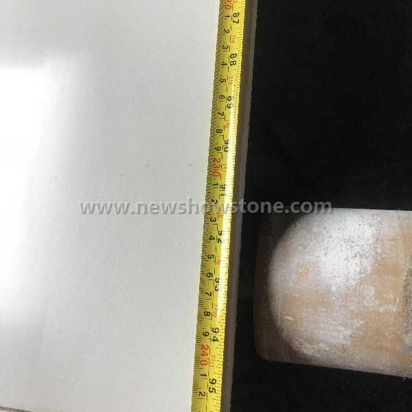 White artificial marble slab