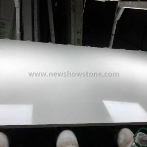 Super white artificial marble slab 