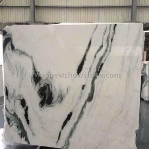 Panda white marble slab for stair